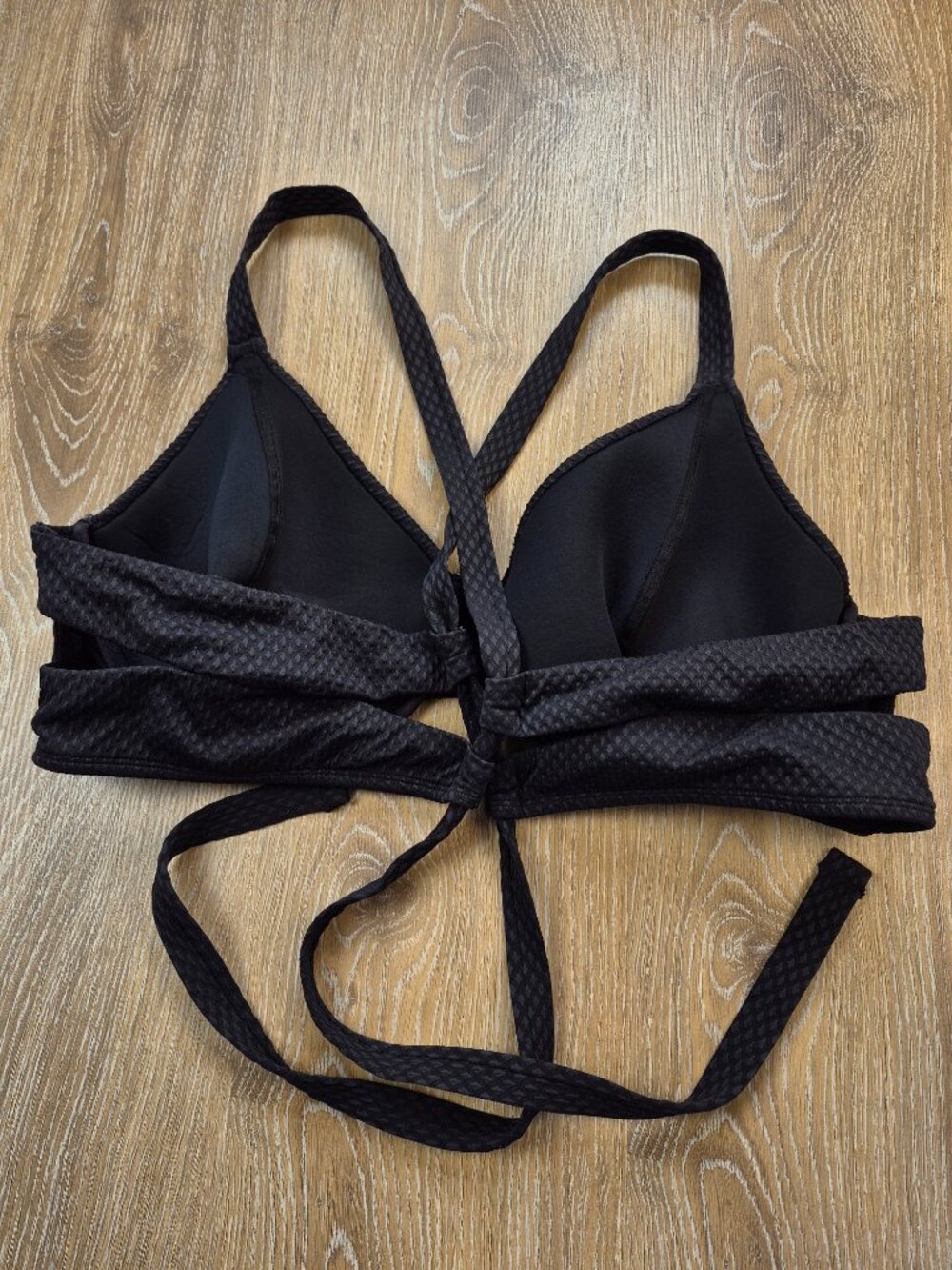 Penningtons Black Textured Bikini Top - Picture 2 of 8
